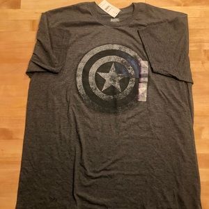 Marvel captain America tee shirt - gray- XL